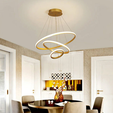 Luminous Halo Chandelier