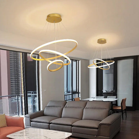 Luminous Halo Chandelier