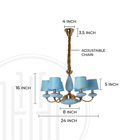 Aqua Elegance Chandelier