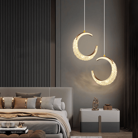 Crescent Moon Pendant Light