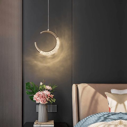 Crescent Moon Pendant Light