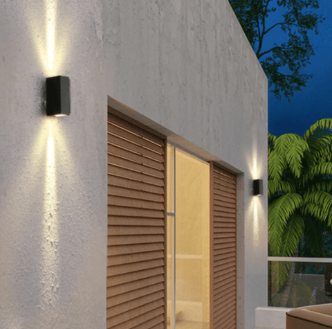 Slim Rectangular Up-Down Led Outdoor Wall Facade Light