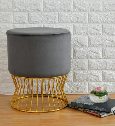 CONTEMPORARY CASA VELVET POUF