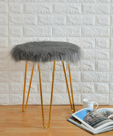 MODERN FUR STOOL