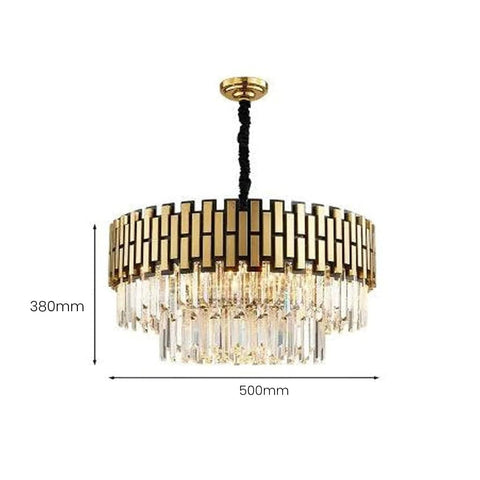 Antiquus Gold Crystal Chandelier