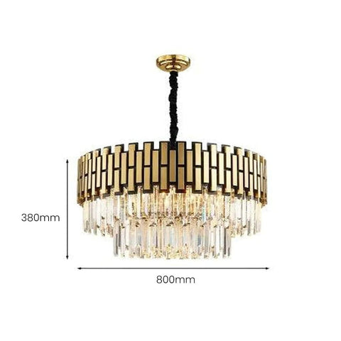 Antiquus Gold Crystal Chandelier