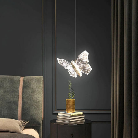 Crystal Butterfly LED Pendant Light