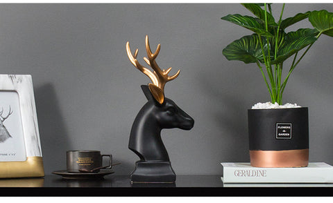 GOLD HORN REINDEER