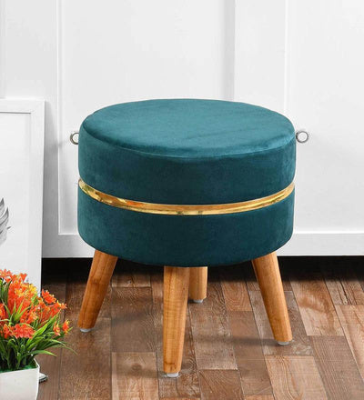 GOLDEN RING VELVETY OTTOMAN