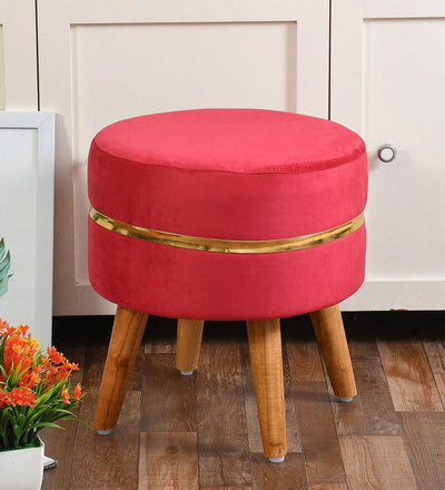 GOLDEN RING VELVETY OTTOMAN