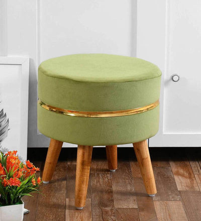 GOLDEN RING VELVETY OTTOMAN