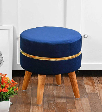 GOLDEN RING VELVETY OTTOMAN