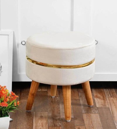 GOLDEN RING VELVETY OTTOMAN