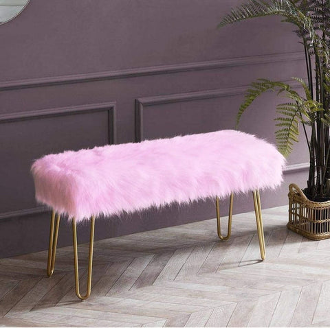 MODERN FUR BENCH