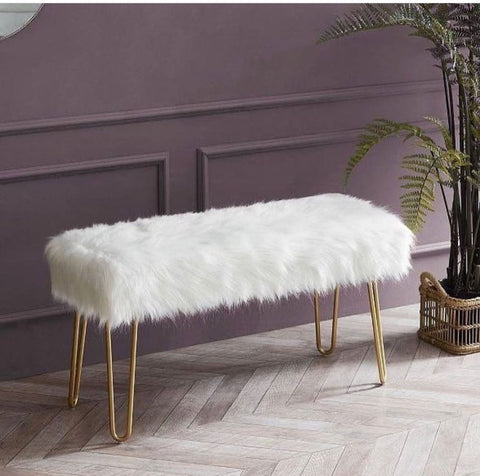 MODERN FUR BENCH