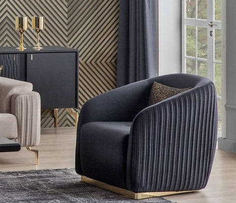 Velvet Majesty Throne Chair