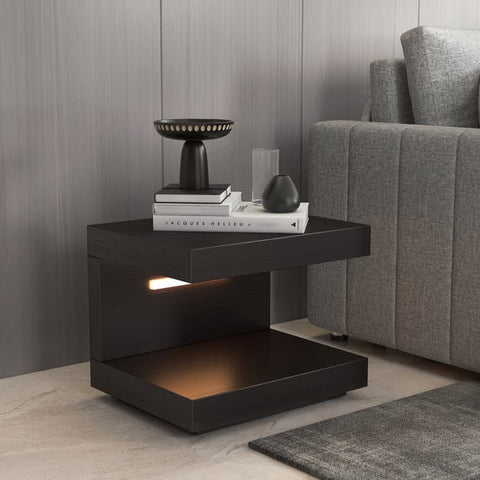 Luxury in Design: PU Polished Side Table with PVD-Coated SS304 Metal